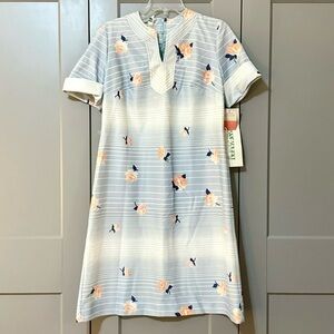 NWT Vintage 1970s Puritan Forever Young Shift Dress A-line Secretary Mod Size 7